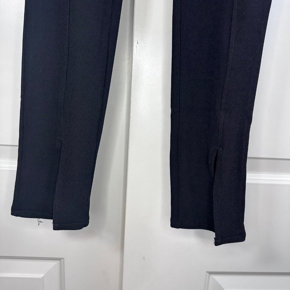 H&M Divided Split Hem & Seam Front Black Leggings S - Picture 7 of 9